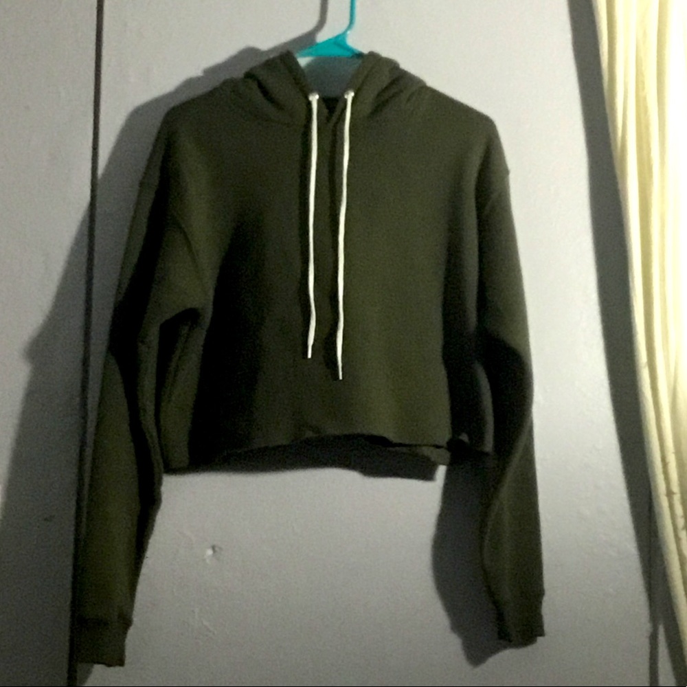 Cropped Green Wild Fable Hoodie